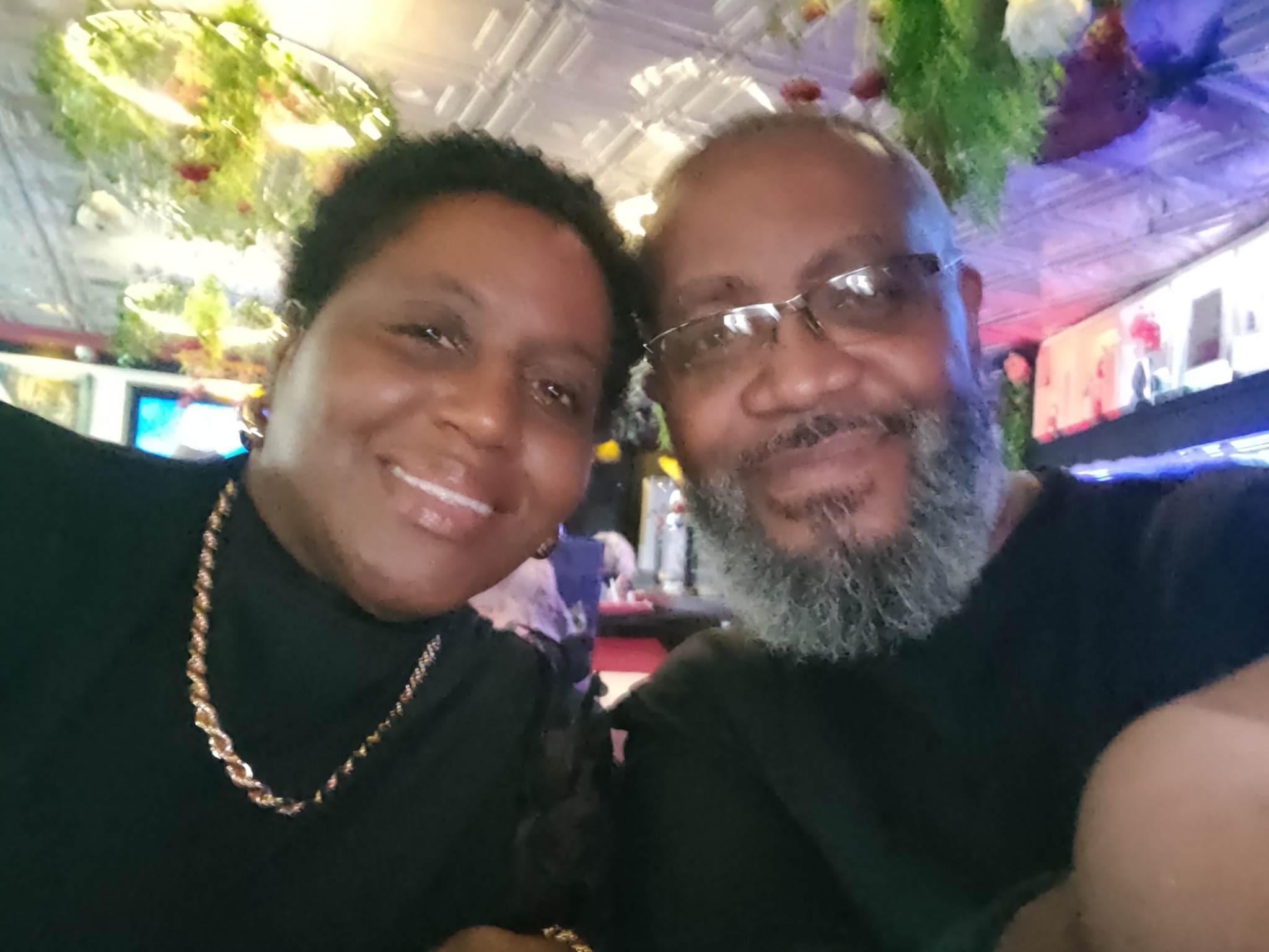 Emery B. Barber with Pastor Stephanie Barber